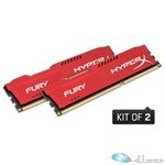 8GB 1866MHz DDR3 CL10 DIMM (Kit of 2) HyperX FURY Red
