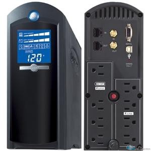 CyberPower CP1500AVRLCD - UPS - 900 Watt - 1500 VA 9 Ah - output connectors: 12 - black 