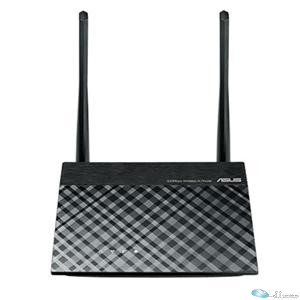 Asus RT-N300 Ethernet Wireless Router 2.40 GHz ISM Band - 2 x Antenna(2 x External) - 300 Mbit/s Wireless Speed - 4 x Network Port - 1 x Broadband Port - Fast Ethernet - VPN Supported - Desktop